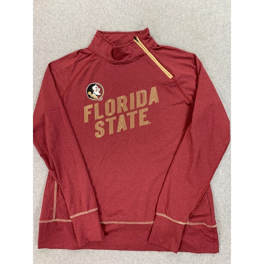 Florida State Seminoles‎ Neck Zip Pullover Shirt (Men's XL) Maroon